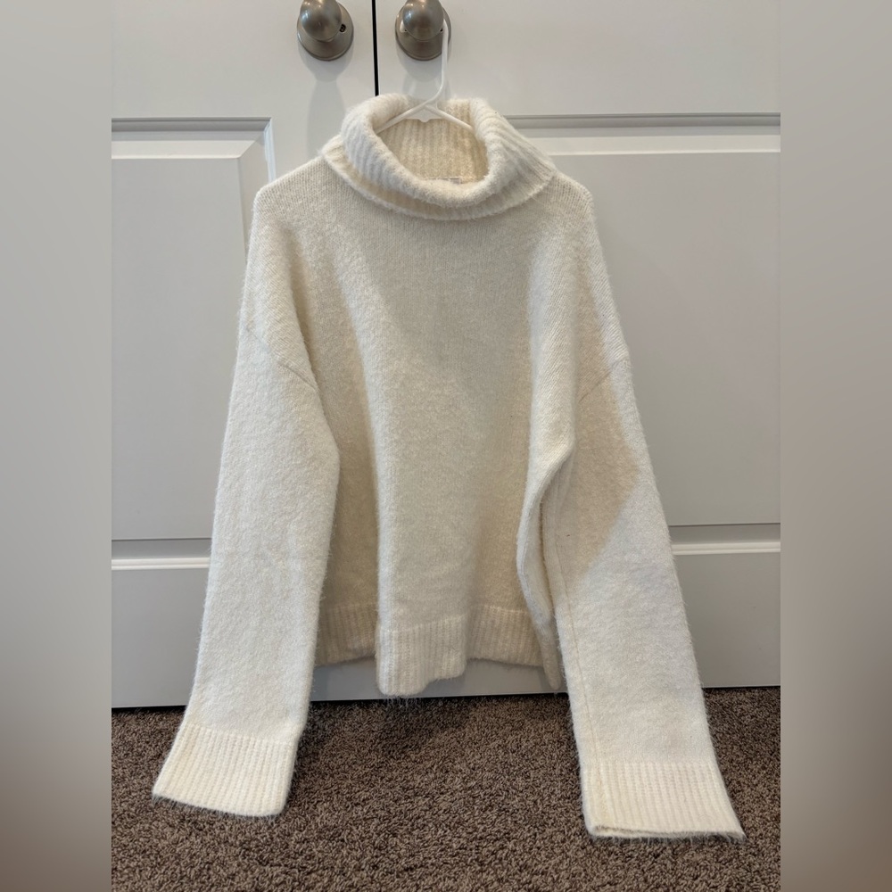 REVOLVE Cream Cowl Turtleneck Sweater